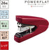 Max HD-10DFL/R2 Power Flat Stapler, 26 Pieces, Red