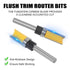 UMLIFE 8 Set 1/4 Inch PCS Pattern Flush Trim Router Bit Shank, Straight Cut Router Bit with a Bearing Prevent Tear-Out