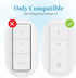 Ultra Slim Wall Holder for Philips Hue Light Dimmer Switch Remote V1, UHOLDZU Aluminum Invisible Remote Control Holder for The Hue Dimmer Switch Wall Plate Replacement (White) by UHOLDZU