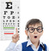 Eye Chart Snellen Wall Chart with Hand Pointer and Eye Occluder for Medical Exams (3 Piece Set)