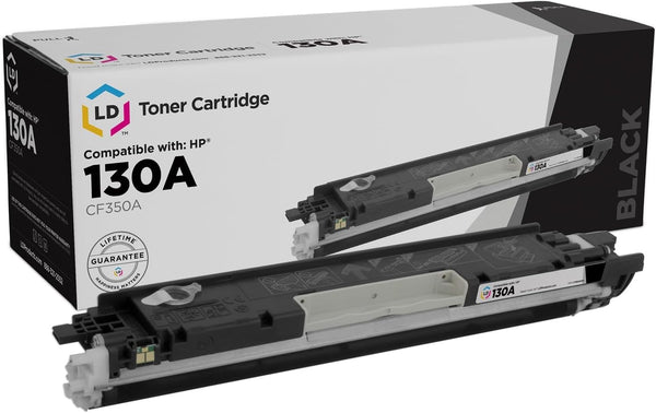 LD Products Remanufactured Toner Cartridge Replacement for HP 130A CF350A (Black) Compatible with Laserjet MFP M176n