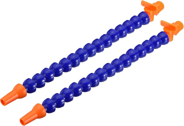uxcell 3/8" Thread Flexible Water Oil Coolant Pipe Hose, 30mm Adjustable Round Nozzle Cooling Pipe Hose, 2 Pcs