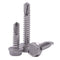 #14 x 4" Hex Washer Head Self Drilling Screws, 25 PCS, Self Tapping Sheet Metal Tek Screws, 410 Stainless Steel