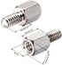 uxcell 4#-40 6+6mm F/M Brass Hex Standoff Spacer Screws, Nickel Plated 100 Pcs