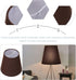 Bulb, Shade-14CM/5.5Inch Kichvoe Mini Small Barrel Lamp Shades Clip On Barrel Fabric Lampshade For Table Lamp And Floor