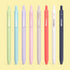 WRITECH Gel Pens 0.5mm Fine Point: Retractable Multicolor Ink 8ct, Silent Click, Extra Smooth Writing, Non Bleed
