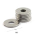 40pcs M3 304 Stainless Steel Flat Washer, Adjustment Hardware Fitting Accessories for Bolts & Screws