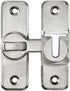 INIRET 90/180 Silvery Enhanced Security Flip Latch Lock - Heavy-Duty Degree Sliding and Swing Door Latch for Barns