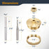 Set 1/8" 1/4" 1/4" 71333E POWERTEC Router Brass Inlay Kit with Router Bushing Guide + Centering Pin, Collar & Diameter