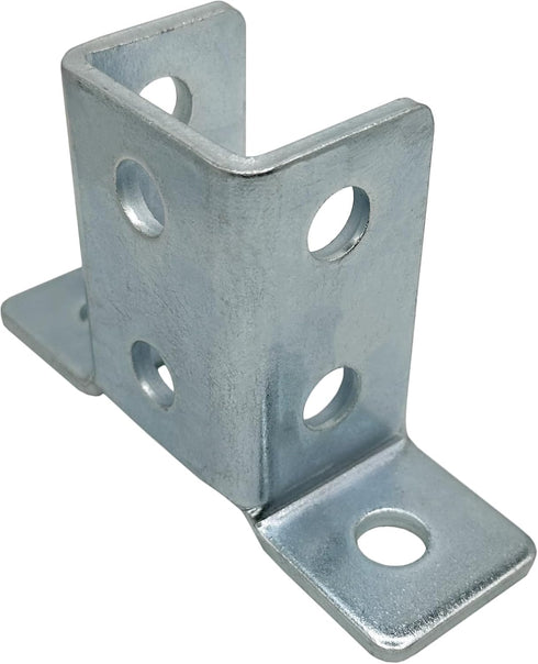 10 Pack - 8 Hole, Wing Shaped 90 Degree Connector Bracket for All 1-5/8" Strut Channel