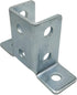 10 Pack - 8 Hole, Wing Shaped 90 Degree Connector Bracket for All 1-5/8" Strut Channel