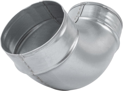4" Inch 90 Degree Galvanized Steel Duct Elbow: Pressed Industrial Connector for Ventilation Pipe Fitting