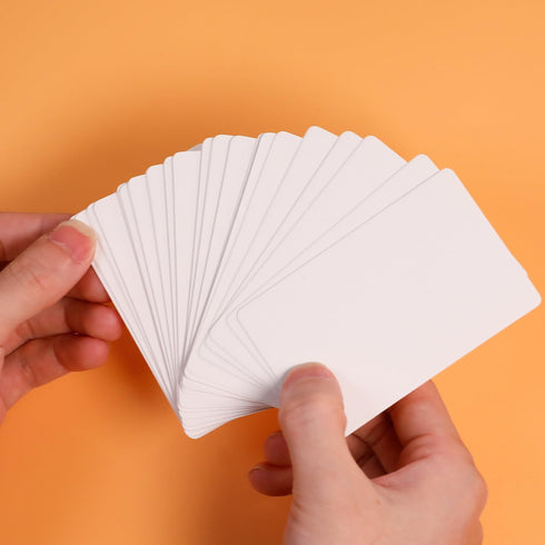 SMOQYKBW 3..36x 2.12 inches, 100 Small Blank Paper Message Note Business Card Mini Greeting Place Name Vocabulary Word