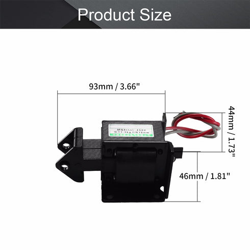 Fielect AC220V 1.5Kg Push Pull Type Solenoid Electromagnet, 15mm Stroke AC Solenoid Electromagnet