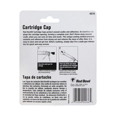 Red Devil 4076 Caulk Cartridge Caps - Black