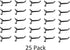 JSP Manufacturing 2" Plastic Pegboard Hooks Garage/Tools/Storage/Organization/Jewelry/Craft (25, Black) by JSP Manufacturing
