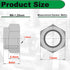Einundcy M8 1.25 M8x1.25mm 304 13mm M8-1.25 20 Locknuts Metric Nylon Inserted Hex Lock Nuts Self-Lock Nylon Insert