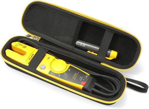 RAIACE Hard Carrying Case for Fluke T5-1000/T5-600/T6-1000/T6-600 Electrical Tester - Black
