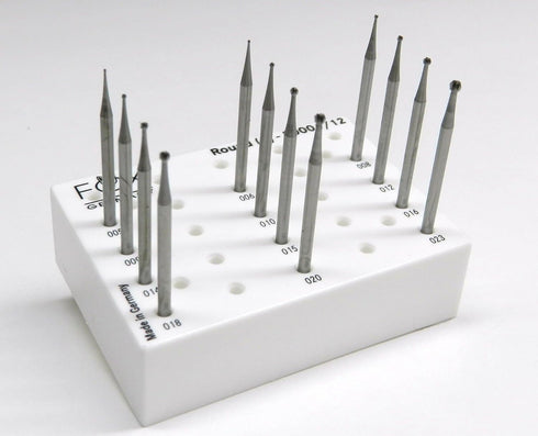 Jewelry Making Burs Set, Round Shape Ball Burs, Jewelers Fig1 005-023, Made in Germany