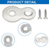 Bonsicoky 8 Pack 20, Figure Desk Fasteners, of Heavy-Duty Metal Table Connectors, Secure Tabletop to Frame, Silver