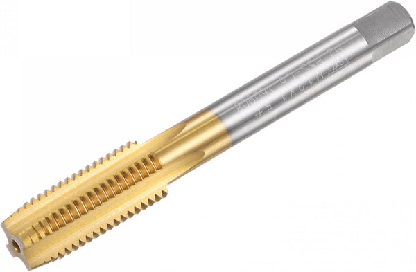 uxcell M12 x 1.5 Metric Left Hand Taps - Titanium Coated M35 Cobalt High Speed Steel Tapping Tool