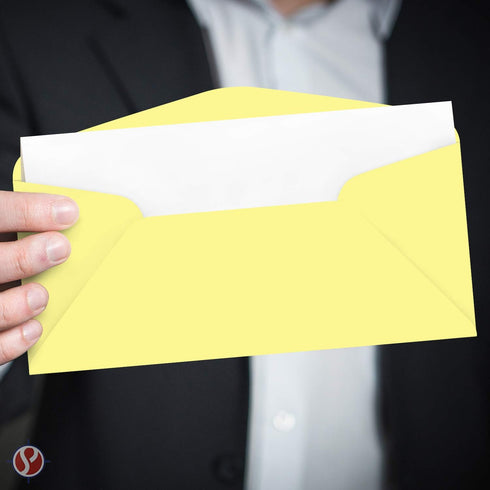 Canary Premium Pastel #10 Business Envelopes - 4 1/8 x 9 1/2 Inches - 50 per Pack