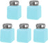 MECCANIXITY Solvent Alcohol Dispenser, 120ml/4oz Blue Push Down Liquid Dispenser Pump for Makeup and Cleanser