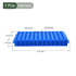 YOKIVE Tube Rack, Double Panel Plastic Test Tube Rack Holder | Great for 11.5mm, 7.5mm Lab Test Tube(Blue, 96-Sockets)