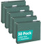 HERKKA Extra Capacity Hanging File Folders, 30 Pack Reinforced Hang Folders for Bulky Files, Letter Size, Green
