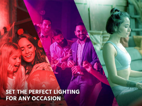 Bulb, 9W A19 E26 Stitch Smart Wi-Fi RGB Light LED RGB Color and Warm, Cool White, Compatible with Google Home