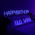 ENUOLI LED Blue Neon Letter Signs Night Light Battery or USB Operated LED Marquee Letters Neon Art Decorative Lights