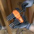 Klein Tools LS10M 10-Key Metric Hex Key Caddy Set, Long Reach Keys, Sizes 1.5 to 10mm, Heat-Treated Black Phosphate