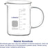 Glass Beaker, G3.3 Borosilicate Laboratory Grade Graduated Beaker, Transparent Measuring Cup Low Form Griffin Beaker