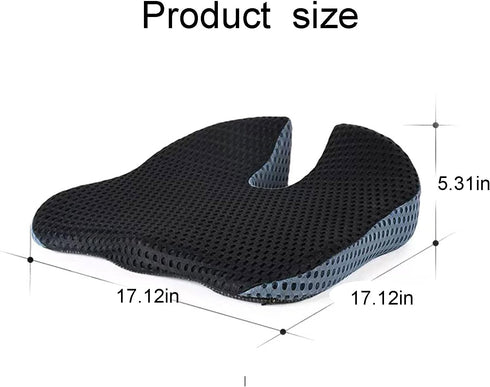 Generic 3D Chairs,Tailbone Ergonomic Memory Foam Seat Cushion mesh for Airflow and Non-Slip Seat Pillow for Car