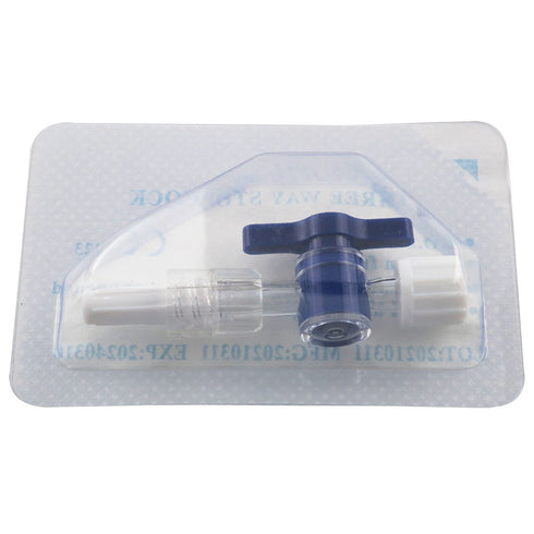 5pcs Disposable Medical Valve 2-Way Stopcocks with Luer Connections Male Lock for School Projects, Hobbies DIY Experimental Research Projects