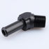 3/8" NPT Male to 1/2" Hose Barb Fitting Adapter, 45 Degree Aluminum Black for 8AN Hose
