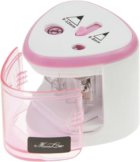 Electric Pencil Sharpener, Pink Portable Automatic Heavy Duty for School Home, Battery Operated
