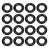 Othmro 50Pcs Nitrile Rubber O-Rings, 0.13in Wire Dia, 0.51in OD, Metric Sealing Washers for Plumbing, Black
