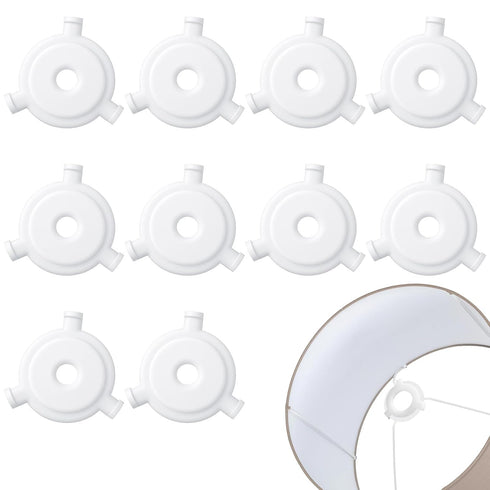 Matwsec Lamp Shade Adapter Ring 10 Pcs White Plastic Lampshade Reducing Rings Adapter