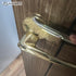 J-Type Wire Brush Set, 4pcs, Curved Brush Head, Metal Handle, 4 Types of Bristles for Cleaning Rust/Welding
