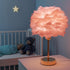 9W 800LM Dimmable Smart Touch Control Bedside Table Feather Lamp Night Light with USB Charging for Girl, Baby, Alexa