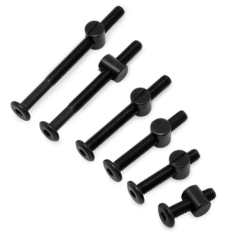 GDFYMI Set, (70-Set M615mm/25mm/35mm/45mm/55mm/65mm/75mm) Crib Screws Replacement Delta Crib Screws Hex Socket Cap