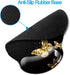 Memory Foam Wrist Support Mouse Pad, Comfortable Padded Mousepads 9in X10in for Desktop Notebook (Silver Golden