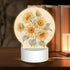 Vaelthyroewao LED Night Light Plug into Sunflower Bouquet Vintage Style Bedside Lamp Dimmable