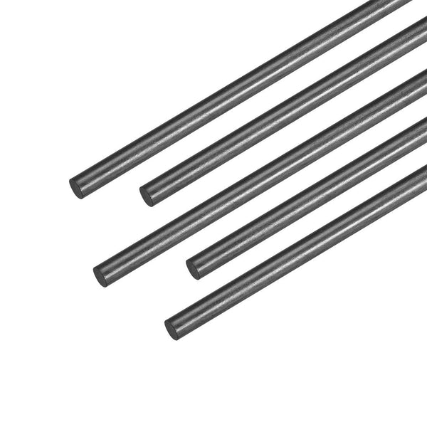 uxcell 5pcs Carbon Fiber Bar Support Poles for RC Airplane DIY Projects 3mm Matte Pole 200mm 7.8 Inch