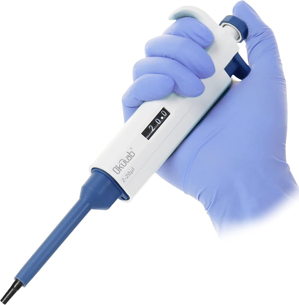 Single-Channel Micropipette, 50-200µl, Manual Adjustable Mechanical Pipette, High-Accurate, Variable Volume,