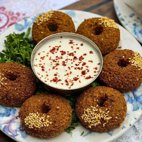 2.3") Falafel Maker Press Stainless Steel Syrian Type With Hole (Donut Shape) Premium Quality Kitchen Tool Meatball