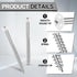 Jetec 12 3 Inch Pcs Vinyl Shutter Fasteners Painted Screws for Vinyl Shutters Metal Carbon Steel Screws for Outside