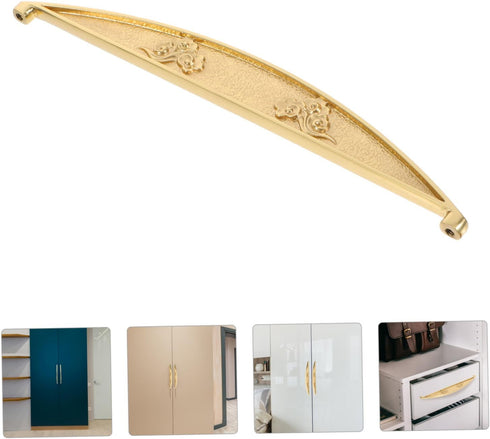 ABOOFAN Brass Double Hole Drawer Handle Chinese Style Pull for Cabinets Wardrobes Bedside Tables and Furniture