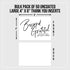 Pink Pixie Studio 50 (4" 6" Large Beyond Grateful Thank You For Your Order Card Inserts, Customer Appreciation Notes